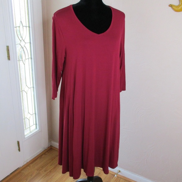 Style & Co Womens Plus A-Line Swing Dress - Picture 1 of 4